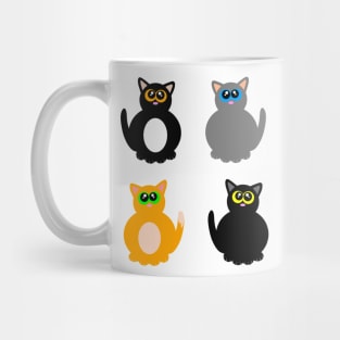 Four cute kitties Mug